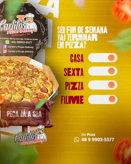 Seu fim de semana vai terminar em pizza?