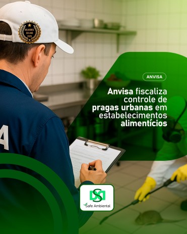 Anvisa fiscaliza controle de pragas urbanas em estabelecimentos alimentícios