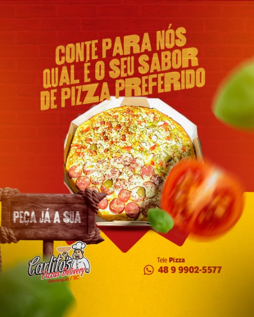 Conte para nós qual é o seu sabor de pizza preferido