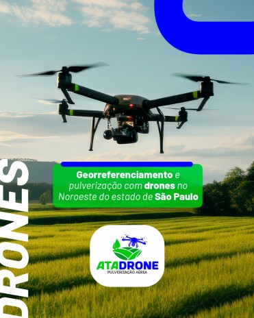 Georreferenciamento e pulverização com drones no Noroeste do estado de São Paulo