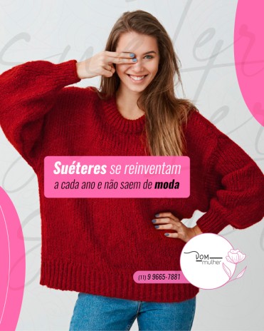 Suéteres se reinventam a cada ano e não saem de moda