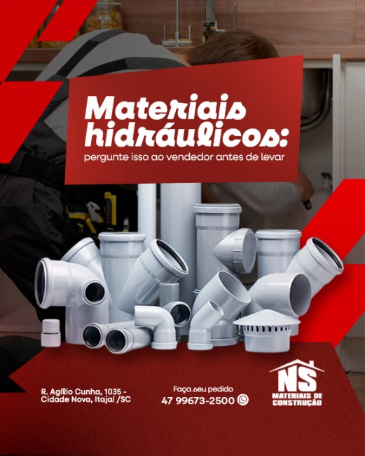 Materiais hidráulicos: pergunte isso ao vendedor antes de levar