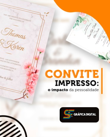 Convite impresso: o impacto da pessoalidade