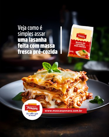 Veja como é simples assar uma lasanha feita com massa fresca pré-cozida