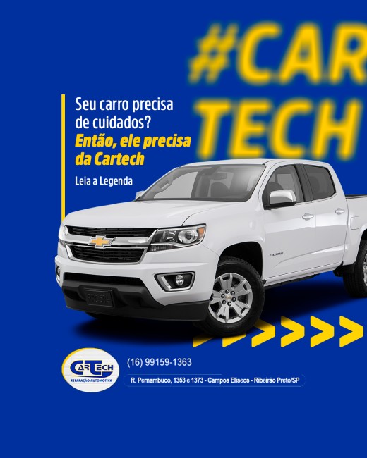 Seu carro precisa de cuidados? Então, ele precisa da Cartech