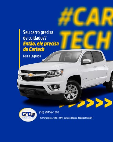 Seu carro precisa de cuidados? Então, ele precisa da Cartech