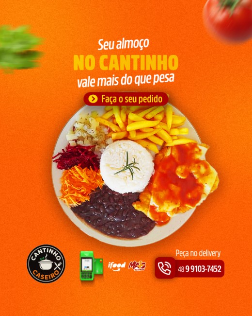 Seu almoço no Cantinho vale mais do que pesa