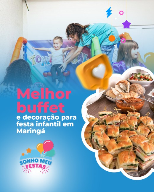 Melhor buffet e decoração para festa infantil em Maringá