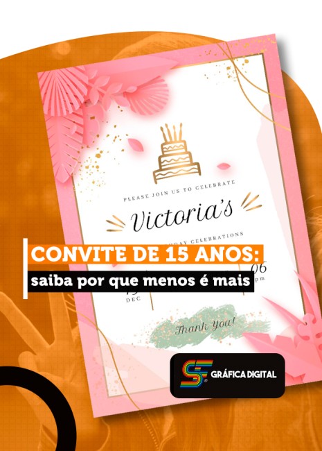 Convite de 15 anos: saiba por que menos é mais