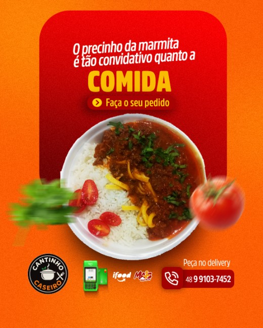 O precinho da marmita é tão convidativo quanto a comida