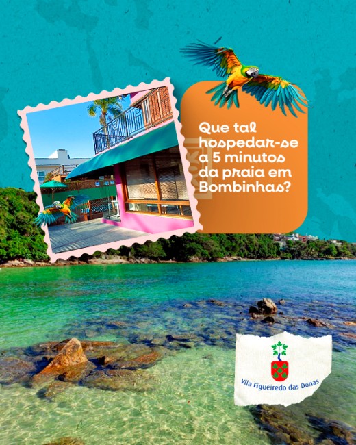 Que tal hospedar-se a 5 minutos da praia em Bombinhas?