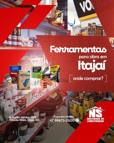 Ferramentas para obra em Itajaí: onde comprar?