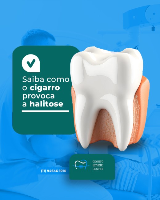 Saiba como o cigarro provoca a halitose