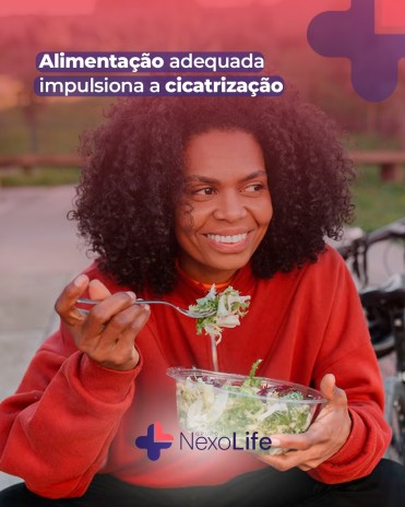 Alimentação adequada impulsiona a cicatrização