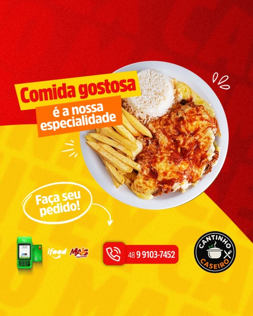 Comida gostosa é a nossa especialidade