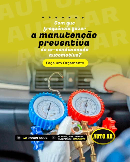 Com que frequência fazer a manutenção preventiva do ar-condicionado automotivo?