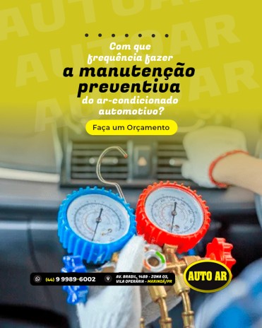 Com que frequência fazer a manutenção preventiva do ar-condicionado automotivo?