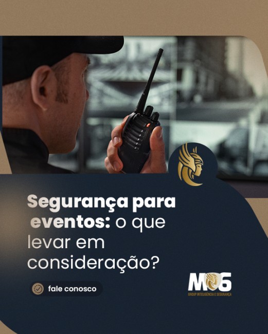 Segurança para eventos: o que levar em consideração?