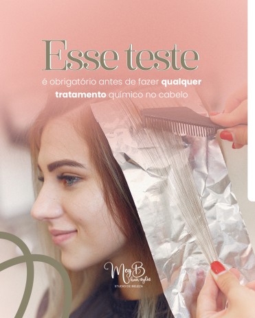 Esse teste é obrigatório antes de se fazer qualquer tratamento químico no cabelo