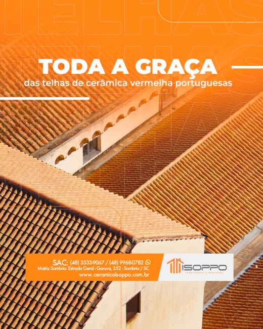 Toda a graça das telhas de cerâmica vermelha portuguesas