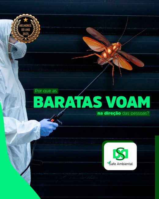 Por que as baratas voam na direção das pessoas?