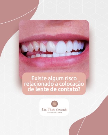 Existe algum risco relacionado a colocação de lente de contato?