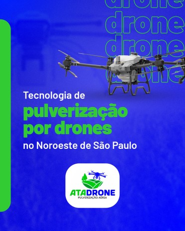 Tecnologia de pulverização por drones no Noroeste de São Paulo