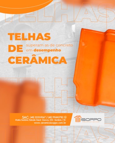 Telhas de cerâmica superam as de concreto em desempenho