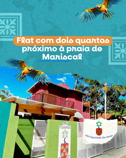 Flat com dois quartos próximo à praia de Mariscal
