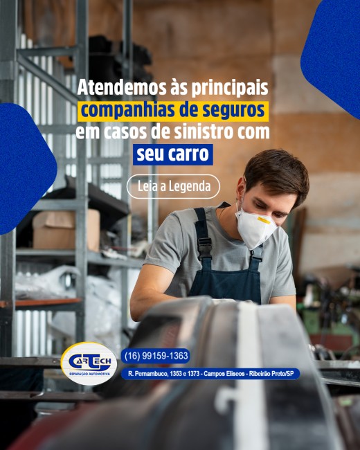 Atendemos às principais companhias de seguros em casos de sinistro com seu carro