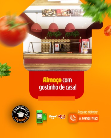 Almoço com gostinho de casa!