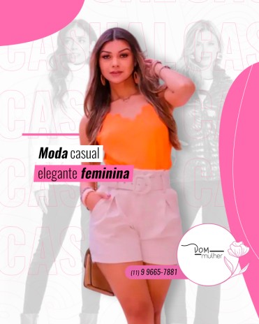 Moda casual elegante feminina