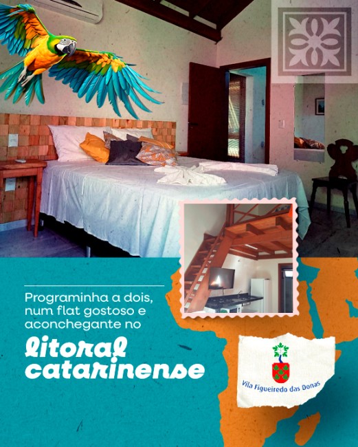 Programinha a dois, num flat gostoso e aconchegante. no litoral catarinense