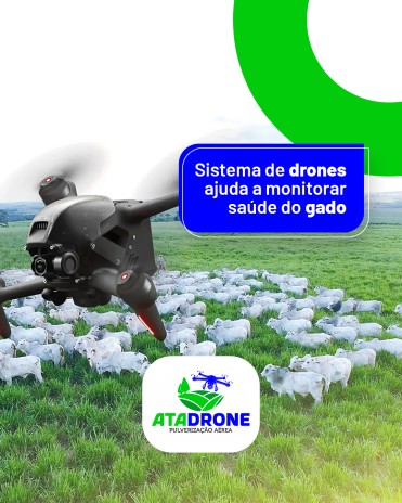 Sistema de drones ajuda a monitorar saúde do gado