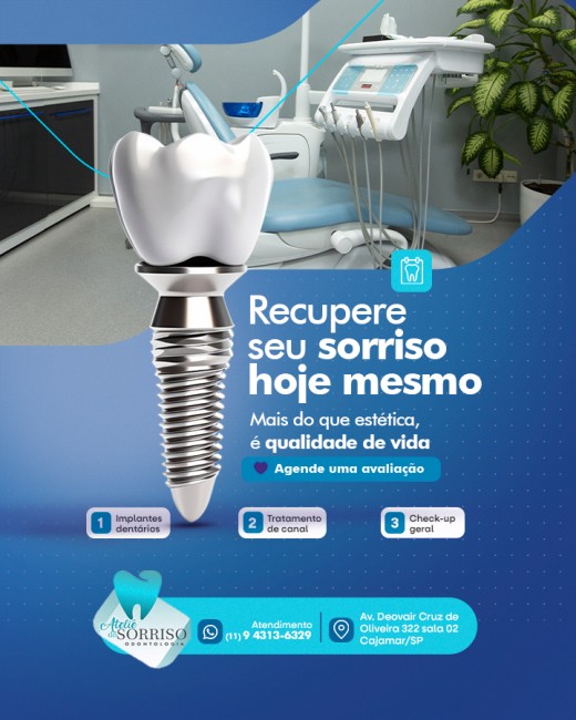 Recupere seu sorriso agora mesmo.