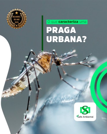 O que caracteriza uma praga urbana?