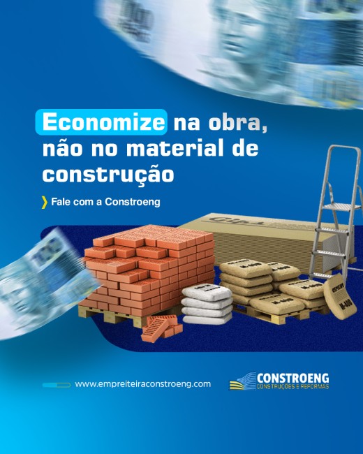 Economize na obra, não no material de construção