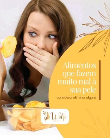 Alimentos que fazem muito mal à sua pele