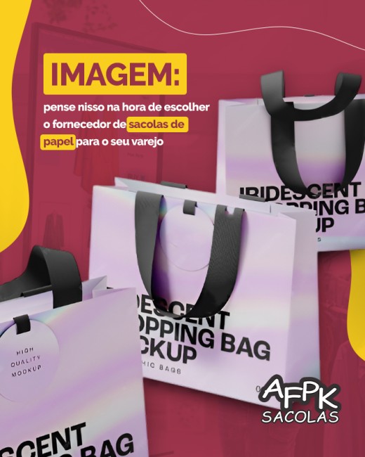 Imagem: pense nisso na hora de escolher o fornecedor de sacolas de papel para o seu varejo