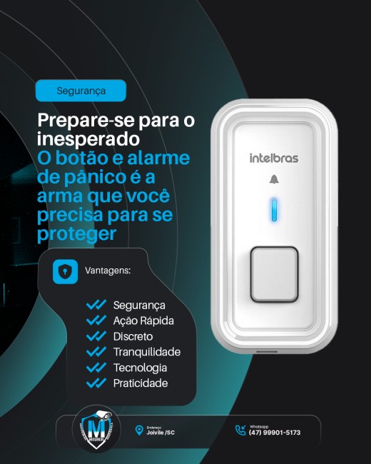 Prepare-se para o inesperado O botão e alarme de pânico é a arma que você precisa para se proteger