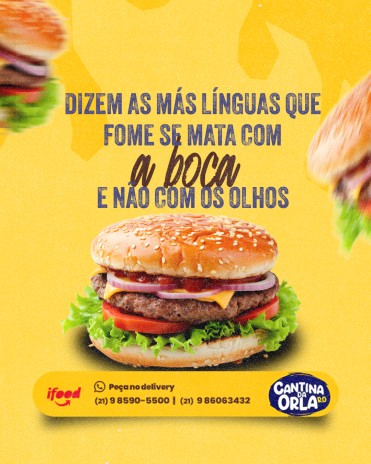 Dizem as más línguas que fome se mata com a boca e não com os olhos
