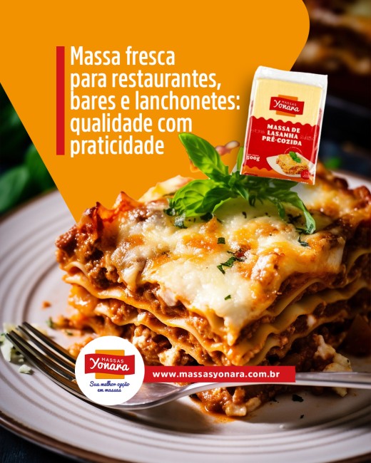 Massa fresca para restaurantes, bares e lanchonetes: qualidade com praticidade