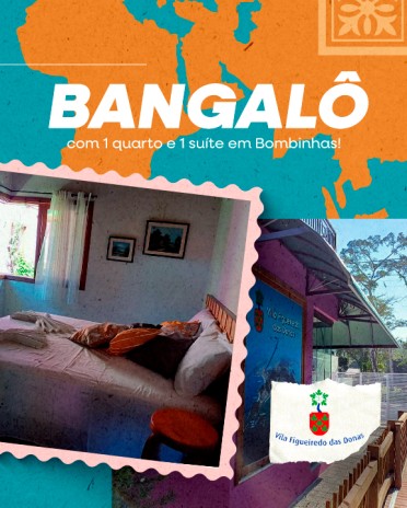 Bangalô com 1 quarto e 1 suíte em Bombinhas