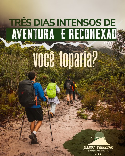 3 dias intensos de aventura e reconexão , você toparia?