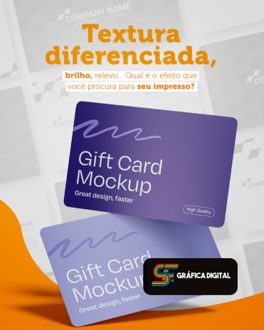 Textura diferenciada, brilho, relevo... Qual é o efeito que você procura para seu impresso?