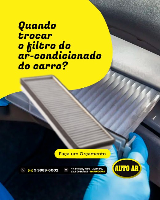 Quando trocar o filtro do ar-condicionado do carro?