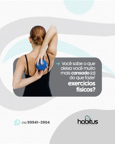 Você sabe o que deixa você muito mais cansado (a) do que fazer exercícios físicos?