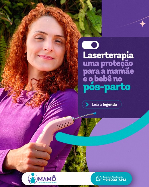 Laserterapia: uma proteção para a mamãe e o bebê no pós-parto