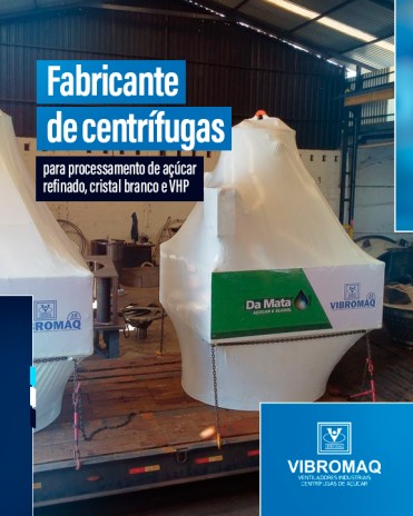 Fabricante de centrífugas para processamento de açúcar refinado, cristal branco e VHP
