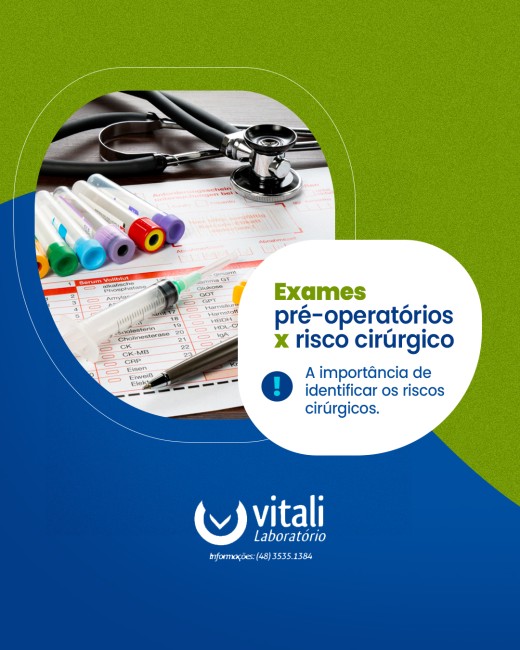 Exames pré-operatórios x risco cirúrgico